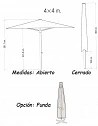 comprar Parasol 4x4 GIANT para hosteleria